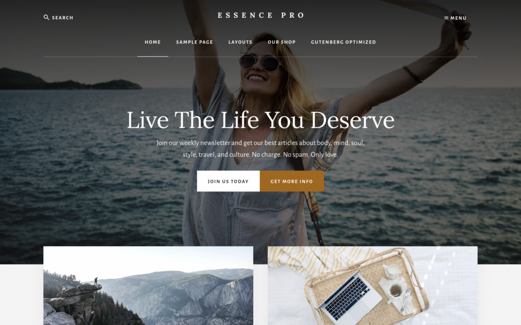 Essence pro membership theme