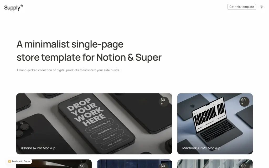 Notion membership site template free