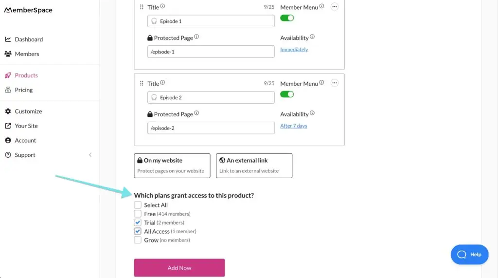 choose the plans and pricing for your digital products