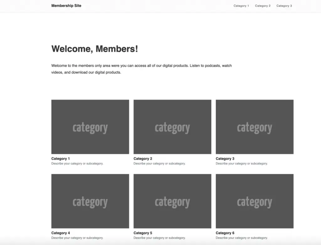 WordPress resource library template